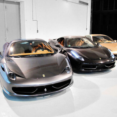 Drei Ferrari 458 Italia
