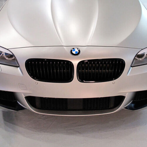 BMW 535d Touring, Komplettfolierung champagnermetallic/matt