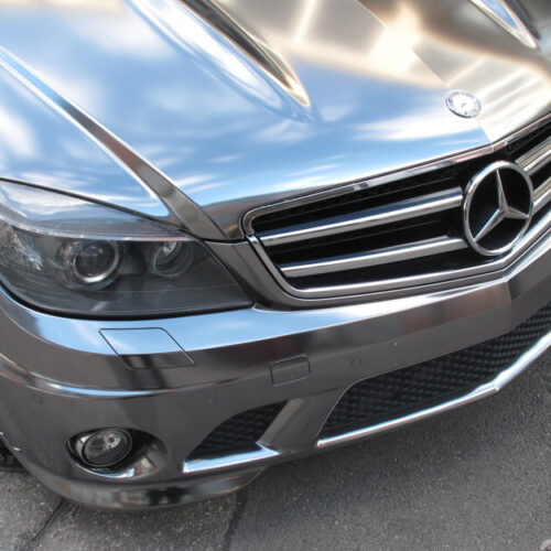 Mercedes AMG, Komplettfolierung, Schwarz Chrom