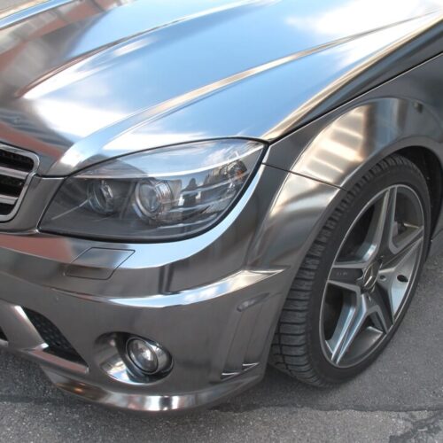 Mercedes AMG, Komplettfolierung, Schwarz Chrom