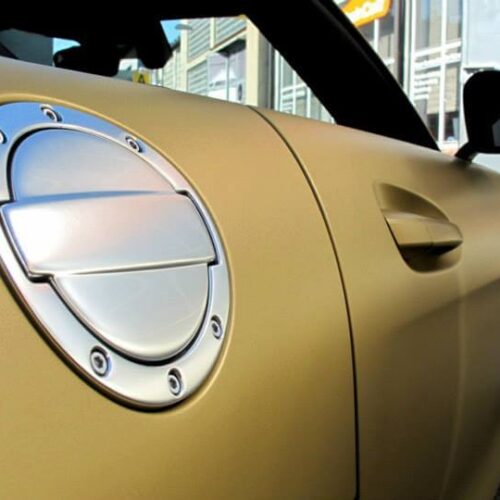 Mercedes-Benz SLS Roadster, Komplettfolierung, Gold Metallic