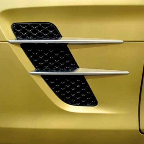 Mercedes-Benz SLS Roadster, Komplettfolierung, Gold Metallic