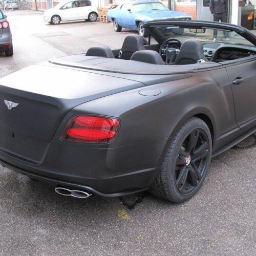 Bentley - Komplettfolierung, Schwarz Seidenmatt, Folierung Chromteile