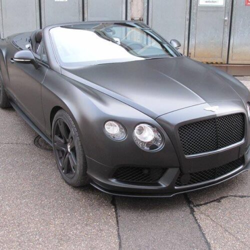 Bentley - Vollfolierung, Schwarz Seidenmatt, Folierung Chromteile