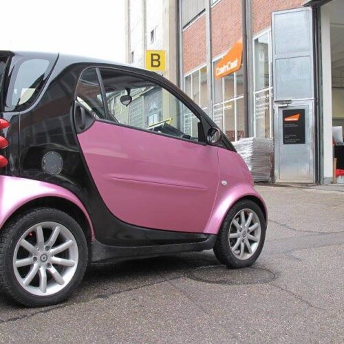 Smart - Vollfolierung, Raspberry Fizz, Schwarz glänzend