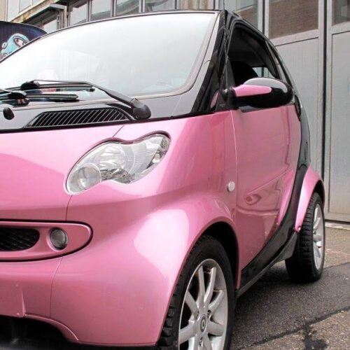 Smart - Vollfolierung, Raspberry Fizz, Schwarz glänzend