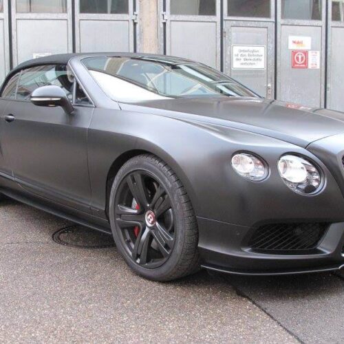 Bentley - Komplettfolierung, Schwarz Seidenmatt, Folierung Chromteile