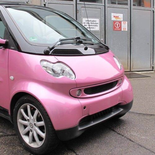 Smart - Vollfolierung, Raspberry Fizz, Schwarz glänzend