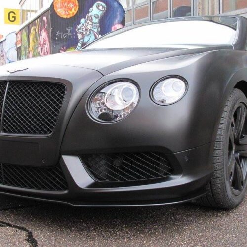Bentley - Vollfolierung, Schwarz Seidenmatt, Folierung Chromteile