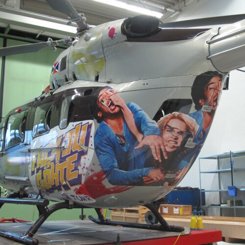 Fack Ju Göhte, Hubschrauber, Teilfolierung, Digitaldruck