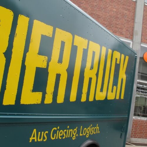 Lackierung und Beschriftung für ein neues Lieferfahrzeug von Giesiger Bräu