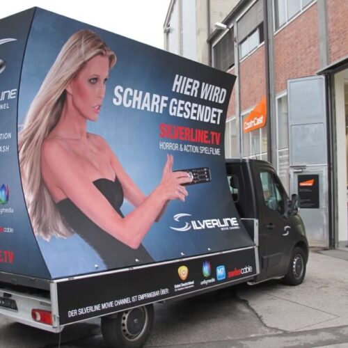 Beklebung von Fahrzeugaufbauten