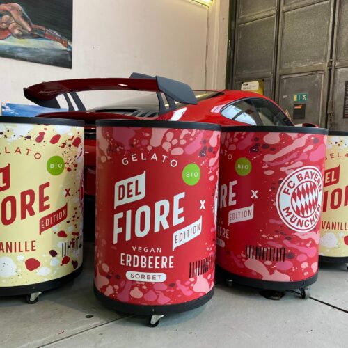 Digitaldruck für Del Fiore Eistonnen