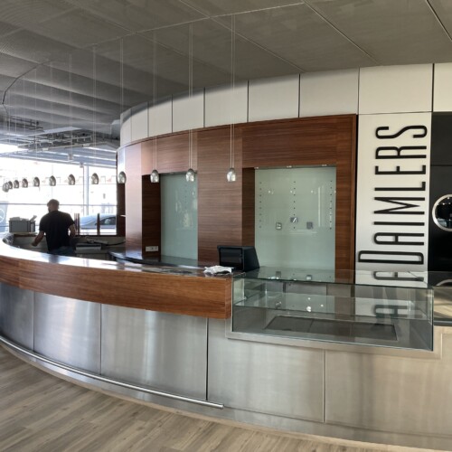 Objektfolierung: Daimler's Bar (alter Zustand)