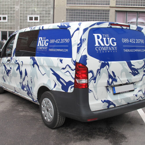 Mercedes Vito von The Rug Company – komplett foliert und beschriftet