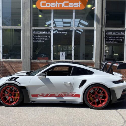 Porsche GT3 RS Weissach mit PPF-Steinschlagschutz