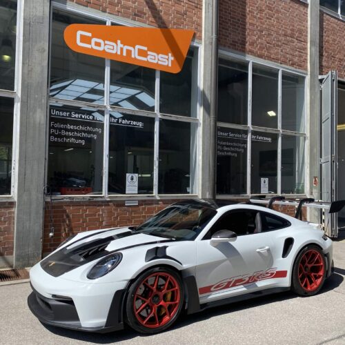 Porsche GT3 RS Weissach mit PPF-Steinschlagschutz