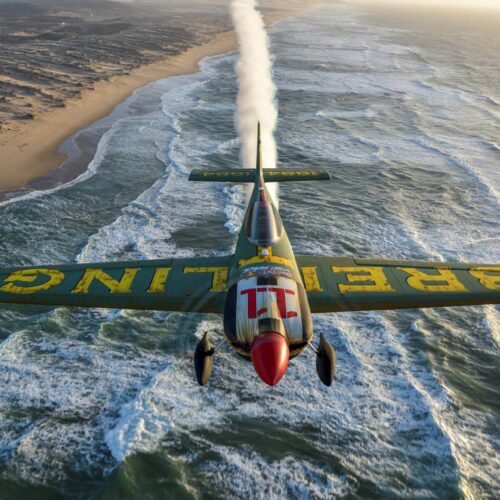 Mika Brageots MXS-R mit Breitling-Branding für das Red Bull Air Race 2017. Foto zur Verfügung gestellt von Breitling.