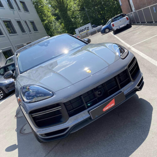 Porsche Cayenne turbo GT, fabrikneu und gleich in Steinschlagschutzfolie eingepackt