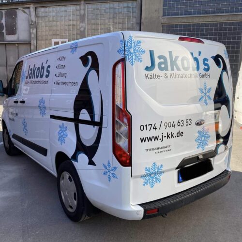 Werbebeschriftung für Ford Transit