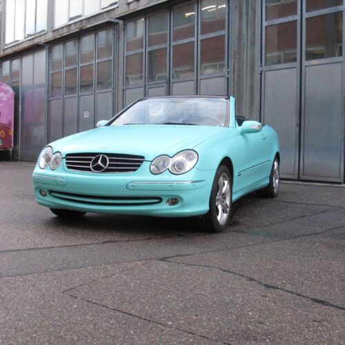 Mercedes-Benz CLK 500, komplett foliert in Key West Satin
