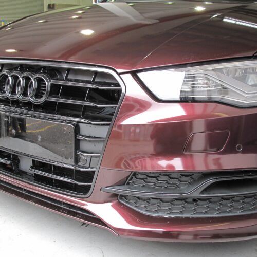 Audi A3 voll foliert in Black Rose