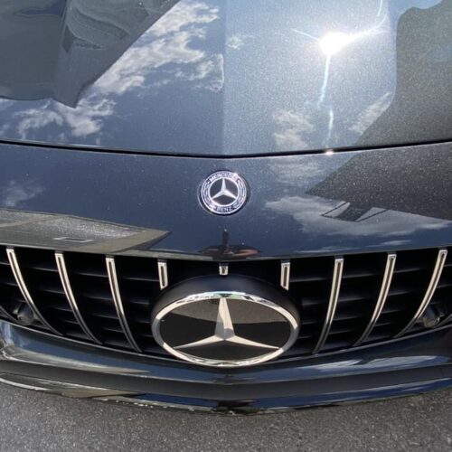 Steinschlagschutz Folierung auf einem Mercedes AMG GTS