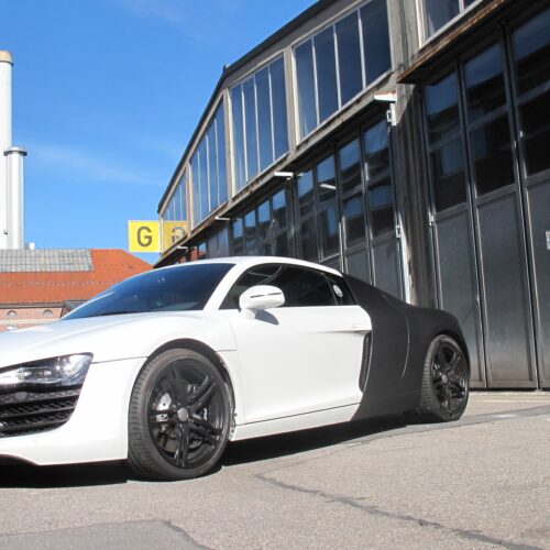 Audi RS8 zweifarbig foliert, Felgen pulverbeschichtet, Scheiben getönt