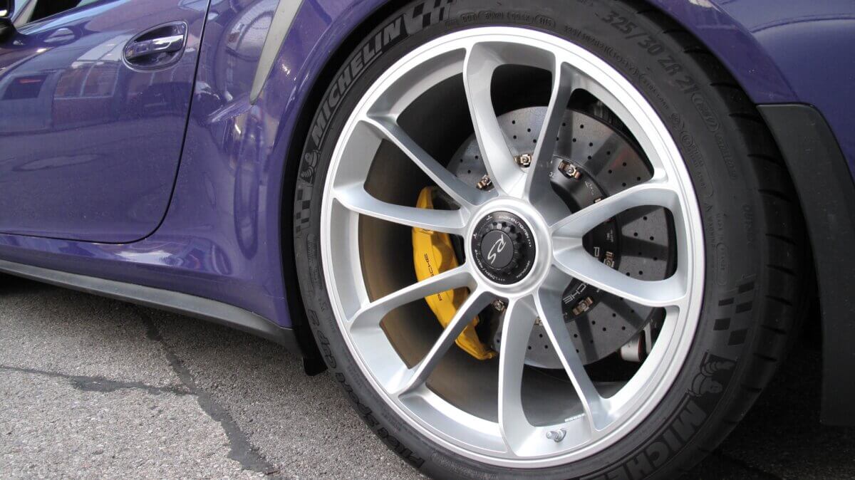 Porsche GT3 RS mit hochtransparenter Steinschlagschutzfolie