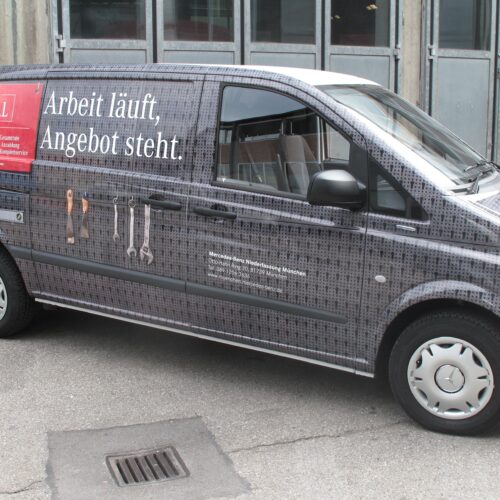 Digitale Werbebedruckung auf Nutzfahrzeugen