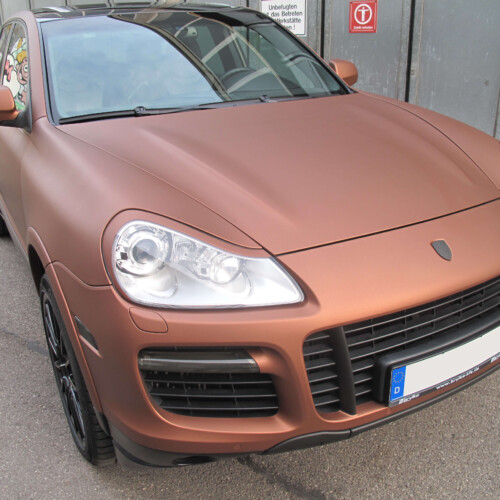 Porsche Cayenne in Bronze matt foliert